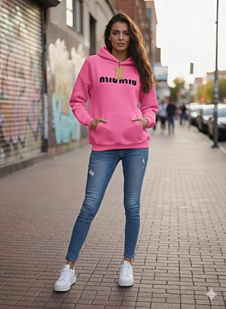 Худи Newe 104-4 pink - делук