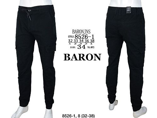 Джоггеры God Baron 8526-1 black - делук