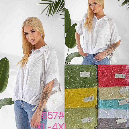 Блузка Jjf 657 red - делук