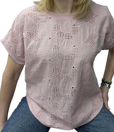 Футболка Elena&Vika 26005 pink - делук