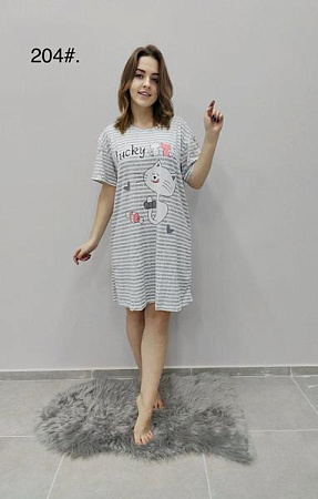 Ночнушка Anion 204 grey - делук