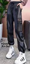 Штаны Minh PU443 black - делук