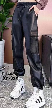 Штаны Minh PU443 black - делук