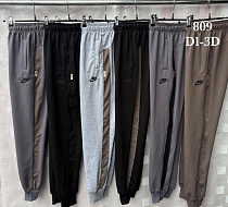 Штаны Спорт Shon S2336 black-beige - делук