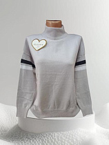 Свитер Julia JL531 l.grey - делук