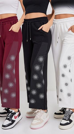 Штаны Спорт Karon 7250 black - делук