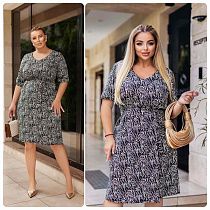 Платье Potok 867 black-beige - делук