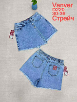 Юбка-Шорты Vanver D220 l.blue - делук