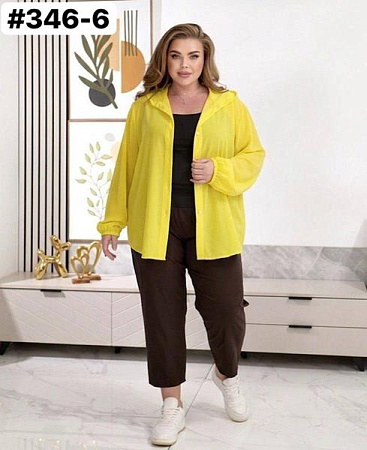 Рубашка Romeo Life 346-6 yellow - делук