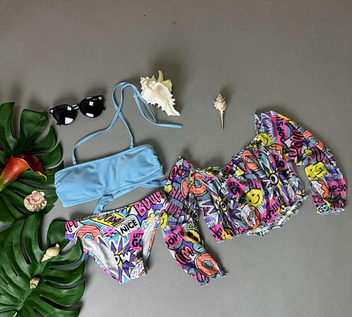 Купальник Dfk 7805 yellow - делук