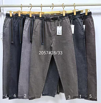 Джинсы Immei 2057-6 l.grey - делук