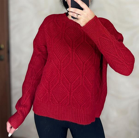 Свитер Levisha 26405 red - делук