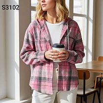 Рубашка Met&March S3102 pink-grey - делук
