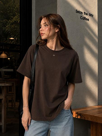 Футболка New Season F1731 brown - делук