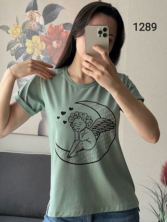 Футболка Fsn 1289 green - делук
