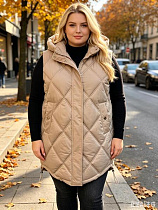 Жилетка Jacket 6605 beige - делук