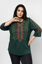 Вышиванка Global GL151 green - делук