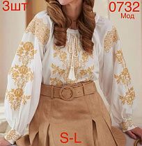Вышиванка Надийка 0732-1 white - делук
