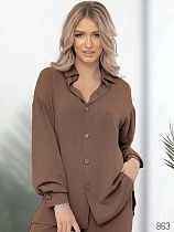 Рубашка Loren 863 brown - делук