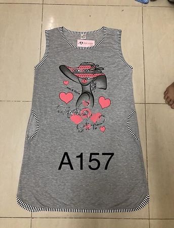 Ночнушка Xyen A157 grey - делук