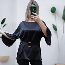 Блузка Nefertiti 1664 black - делук