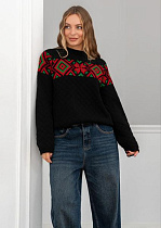 Свитер Liza Brend 1114 black - делук