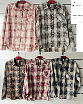 Рубашка Base 3505+ brown - делук