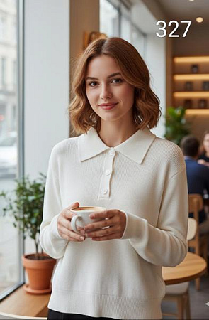 Свитер Met&March 327 white - делук