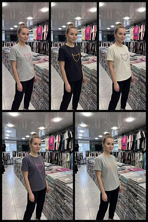 Футболка Imlion 3420-2 d.grey - делук
