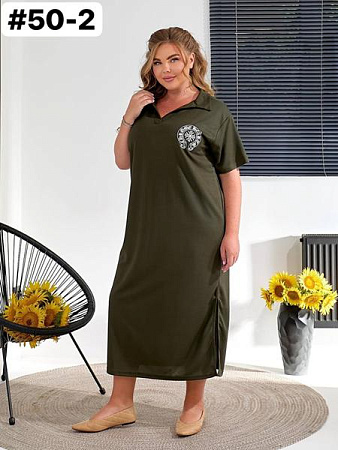 Платье Bat 50-2 khaki - делук