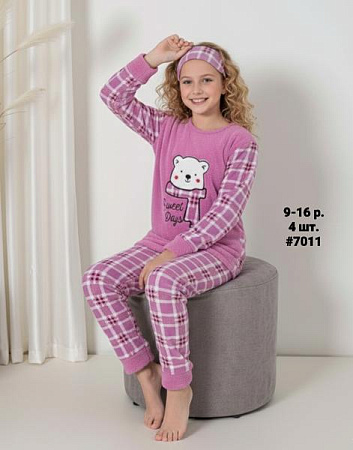 Пижама Amz 7011 pink - делук