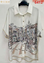 Рубашка Lida 6412 white - делук