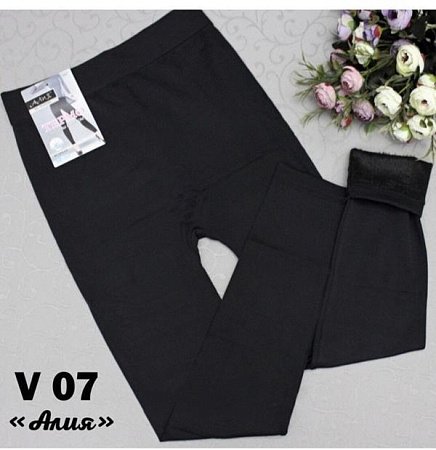 Лосины Alia V07 black мех - делук