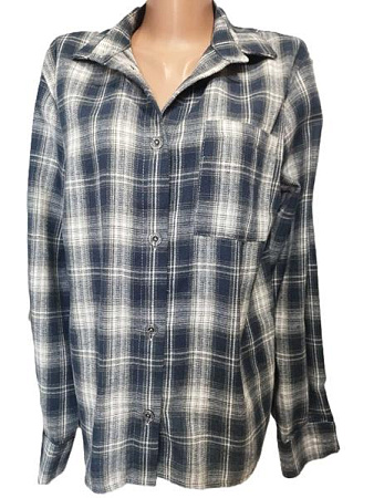 Рубашка Bishoff 584 navy-white (S-L) - делук