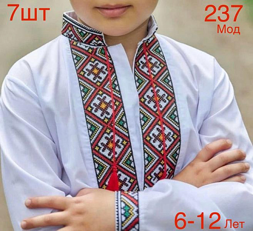 Вышиванка Надийка ND740-237 white - делук