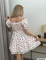 Платье Dorimodes V87 white-red - делук