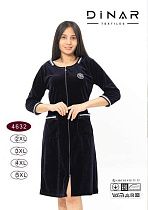 Халат Sss Annet DO-D4632 navy - делук
