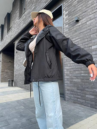 Ветровка Modnulya N641 black - делук