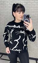 Свитер Levisha 25502 black - делук