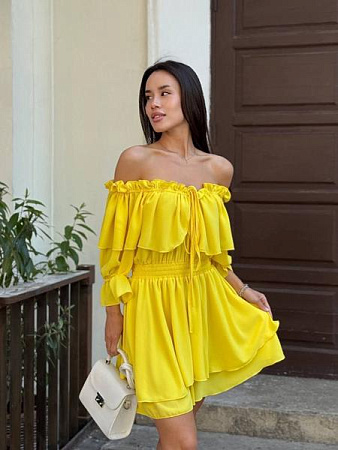 Платье Arina 3114 yellow - делук
