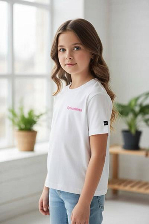 Футболка Delfinka 6039 white - делук