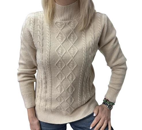 Свитер Elena&Vika 24031 beige - делук