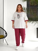 Костюм Спорт Oska 6091 wine - делук