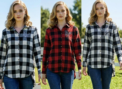 Рубашка Kaffir Lily KL10 black - делук