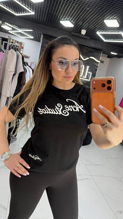Футболка Lovekan 1628 black - делук