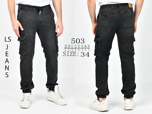 Джинсы God Baron 503 black - делук