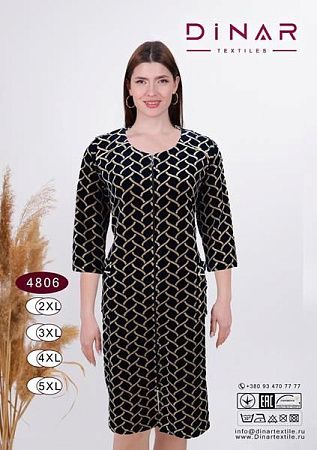 Халат Sss Annet DO-D4806 black - делук