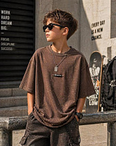 Футболка Major Kids 2A30111 brown - делук