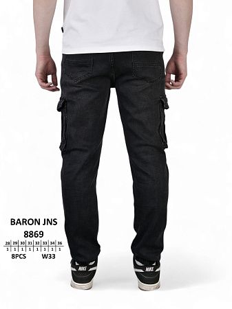 Джинсы God Baron 8869 black - делук