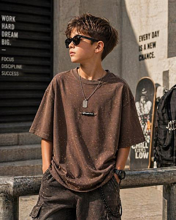 Футболка Major Kids 2A30111 brown - делук